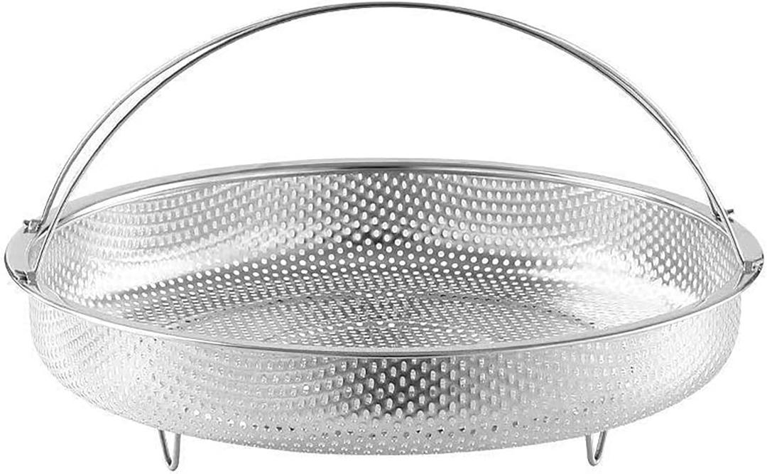 Steamer Basket with Steaming Rack, 8.8 Inch Food Grade Stainless Steel Steaming Net with a Support Frame for Food Steaming (1 Pcs)