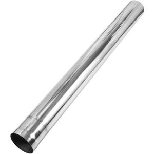Motoforti 4.5" OD Straight Tubing Mandrel Tube Pipe 48" Length T304 Stainless Steel Universal Fit Piping Silver Tone