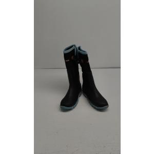 HISEA Women's Mid Calf Rain Boots Waterproof Rubber Boot for Garden Mud Working 9