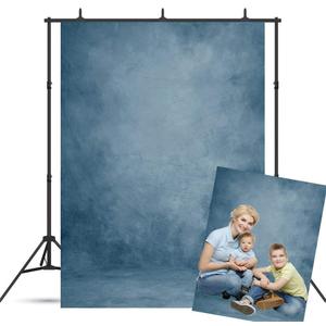 BoTong 5x7ft Abstract Blue Portrait Backdrop Graduation Headshots Photography Background Newborns Baby Photocall Adult Child Travel Family Party Yearbook Decor Studio Props