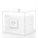 Rolheit Disposable Face Towel Holder, Acrylic Face Towelettes Storage Box for Face Towels, Facial Towel Containers, Makeup Remover Cloth Organizer