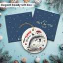 9 x 2025 Ceramic Dolphin Christmas Ornaments - Cute Dolphin Gifts for Women Men, Animal Lovers Gifts for Friends, Dolphins Animal Ornaments for Christmas Tree Decorations, Xmas Hanging Decor