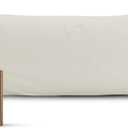 Bioweaves 100% Organic Washed Cotton Percale Weave Body Pillow Cover GOTS Certified Body Pillow Pillowcase 21 x 54, F Dew
