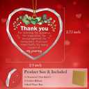 2 x Thank You Gifts for Women Men, Appreciation Christmas Ornaments Gifts for Friend Teacher Coworker (Green)