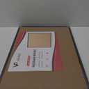 VIZ-PRO Cork Notice Board, 36 X 24 Inches, Cork Bulletin Board with Black Aluminium Frame