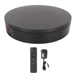Cryfokt Professional 360 Degree Rotating Turntable, 11.8in Diameter Motorized Display Stand with Remote Control, 100kg Load Bearing, for Product Photography, Jewelry, Watch (US Plug)