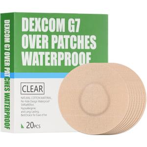 Over Patches Waterproof for Dexcom g7,CGM Sensor PatchesNon-Glue Central, Full Coverage,