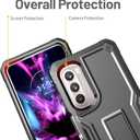 FITO for Moto G Stylus 2022 Case, Dual Layer Shockproof Heavy Duty Case for Moto G Stylus 2022 Phone with Screen Protector, Built-in Kickstand (Black)