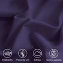 4 Piece King Size Sheets Set, Breathable & Cooling King Sheet Set-Purple