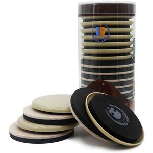 Round Furniture Moving Kit (16 Piece) for Carpeted and Hard Floor Surfaces Felt Pads Suitable for All The Furniture Sliders (3.5 inch)