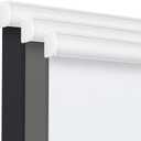 Grandekor Cordless Roller Shades for Windows, Blackout Blinds Room Darkening Pull Down Shades with Free-Stop System, Thermal Insulated UV Protection for Home Office, White 34"x72"