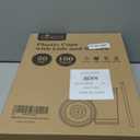 Ginkgo 100-Pack 20oz Clear Plastic Iced Coffee Cups with Lids and Straws, Leak-Proof & Sturdy Disposable To Go Cups for Smoothies, Milkshake, Cold Beverages, Coffee Bar Accessories