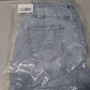 Women Low Rise Denim Mini Jean Skirt Stretchy Bodycon Fit Light Blue M (Blue, M)