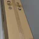 5 Light Dining Room Light Fixture Modern Farmhouse Chandeliers Over Table Black & Brushed Brass Gold Rectangular Pendent Lighting for Kitchen with Glass Shade Hanging Industrial Ceiling Light