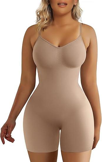 SHAPERX Shapewear for Women Tummy Control Bodysuit Mid Thigh Butt Lifter Body Shaper Shorts, 4XL
