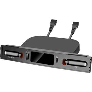4-Port USB C Hub Car Charger Fit for Tesla Model 3 Model Y 2023-2021 Center Console Fast Car Phone Charger