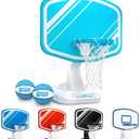 GoSports Splash Hoop PRO - Choose Your Color - Swimming Pool Basketball Game, Includes Poolside Water Basketball Hoop, 2 Balls and Pump
