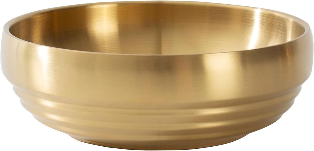 Large Decorative Key Bowl - Entryway Table Key Holder, Home Decor Catch All (Gold) (7.4 INCH Gold)