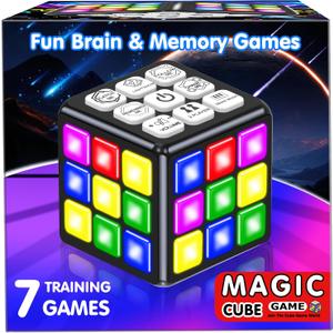 Toys for Kids Age 8-13 Boys Gifts: Fun Brain & Memory Handheld Game Cube for Teens & Adults - Cool Toys STEM Sensory Toy for 6-12+ Year - Birthday Gift for Boy Girls 6 7 8 9 10 11 12 Years Old