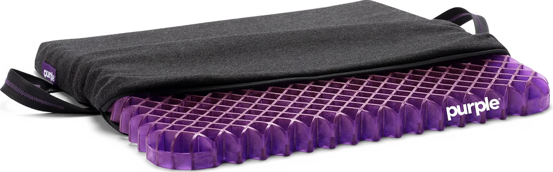 Purple Simply Seat Cushion, Lightweight 1.25" Low-Profile Gel Seat Cushion