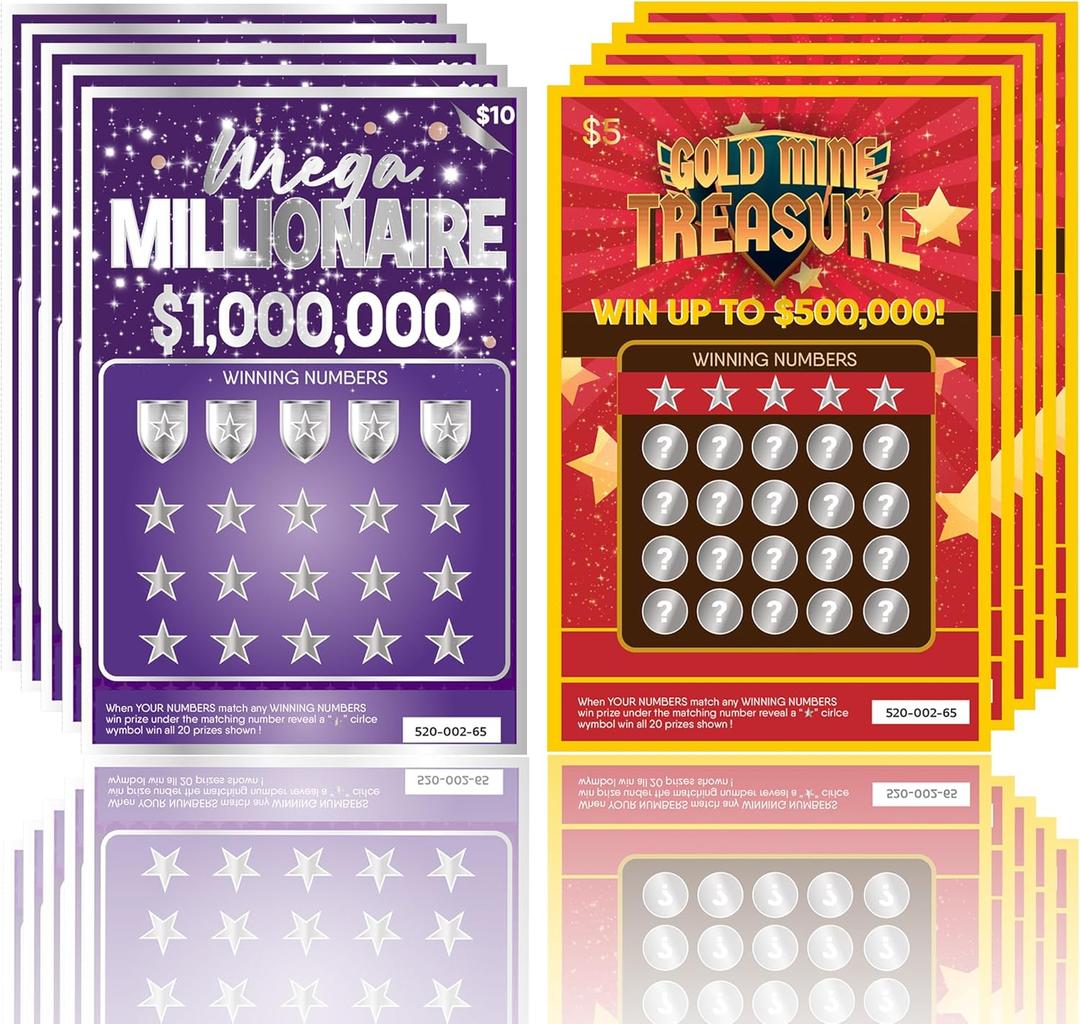 OnlyBP 10 Pregnancy Announcement Scratch Off Cards - Fun and Creative Fake Lottery Tickets for Baby Announcement - Perfect for Surprising Family and Friends with Baby Reveal