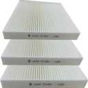 3 Pack White BW182 Cabin air filter for Civic,CR-V,CR-Z,Fit,HR-V,Insight,Replace CF11182,CP182,80292-TF0-G01