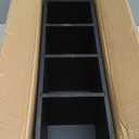 Suli Extra Large Kitchen Utensils Holder with 4 Compartments, Wooden Utensil Organizer for Kitchen Countertop, Farmhouse Kitchen Decor, Rustic Cooking Utensil - Black