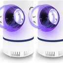 Fruit Fly Traps for Indoors Fan Powered Bug Catcher for Mosquitoes, Gnats, Moths & Fruit Flies, Silent & Effective, 2 Pack