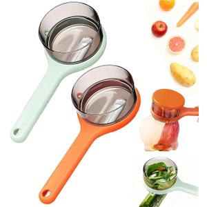 Peeler with Container - New with Box Storage Kitchen Special FruitpeelerVegetable Peeler with Storage Box, Double-Sided Stainless Steel Multi-function Peeler for Home Kitchen (2 PCS Mix)