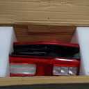 OE Style Full LED Tail Lights; Chrome Housing; Red Clear Lens; Driver Side