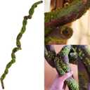 190cm/74.8inches Big Bendable Artificial Tree Trunk Cherry Blossom Grape Vine Wisteria Branches Fake Green Plants Garland Twigs for Garden Wall Hanging Front Door Fireplace Halloween Decor