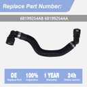 68199254AB Heater Supply Jumper Hose Fits for 2014-2018 JE-EP Cherokee 2015-2017 Chrysler 200