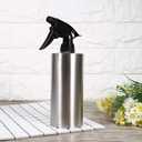 Fdit Stainless Steel Hand Pressing Watering Can with Spray Nozzle (550ml)