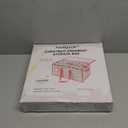 Sattiyrch Plastic Christmas Ornament Storage Box with Trays, Customizable Dividers, Dust-Proof Durable Ornament Organizer Holder, Christmas Storage Containers, Holds 128 x 3 Ornaments