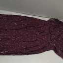 Adrianna Papell Women's Bead Mesh Dolman Sheath (Purple, M)