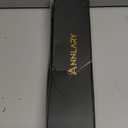 Hair Straightener 1 Inch Flat Iron and Curler 2 in 1 Titanium Ceramic Ionic Dual Voltage Straightener with Heat-Resistant Silicone, for Less Frizz, Shinier & Smoother (Black/Rose Gold)