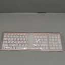 Rose Gold Wireless Keyboard Mouse, seenda Slim Low Profile Keyboard and Mouse Set with Silent Keys Portable Size for Windows 7/8/10/11 PC Laptop Computer