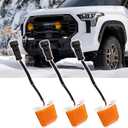 Front Center Bumper LED Grill Lights,3PCS Amber Grill Lights w/Wiring Harness fit for Toyota Tundra for TRD Pro 2022 2023 2024,Yellow Front Grill Lights,Exterior Lighting Accessories,Set of 3