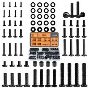 Universal TV Mounting Hardware Kit | M4/M5/M6/M8 Screws & Spacers | VESA-Compatible for TVs & Monitors Up to 80" | Organized & Labeled for Quick Installation