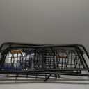 MOUKABAL Dish Drying Rack - Stainless Steel Over The Sink Dish Drying Rack (Expandable Length), 2 Tier Large Dish Rack with Utensil Holder, 32.3" - 33.9"(L) x 11.4"(W) x 32.3"(H) Black