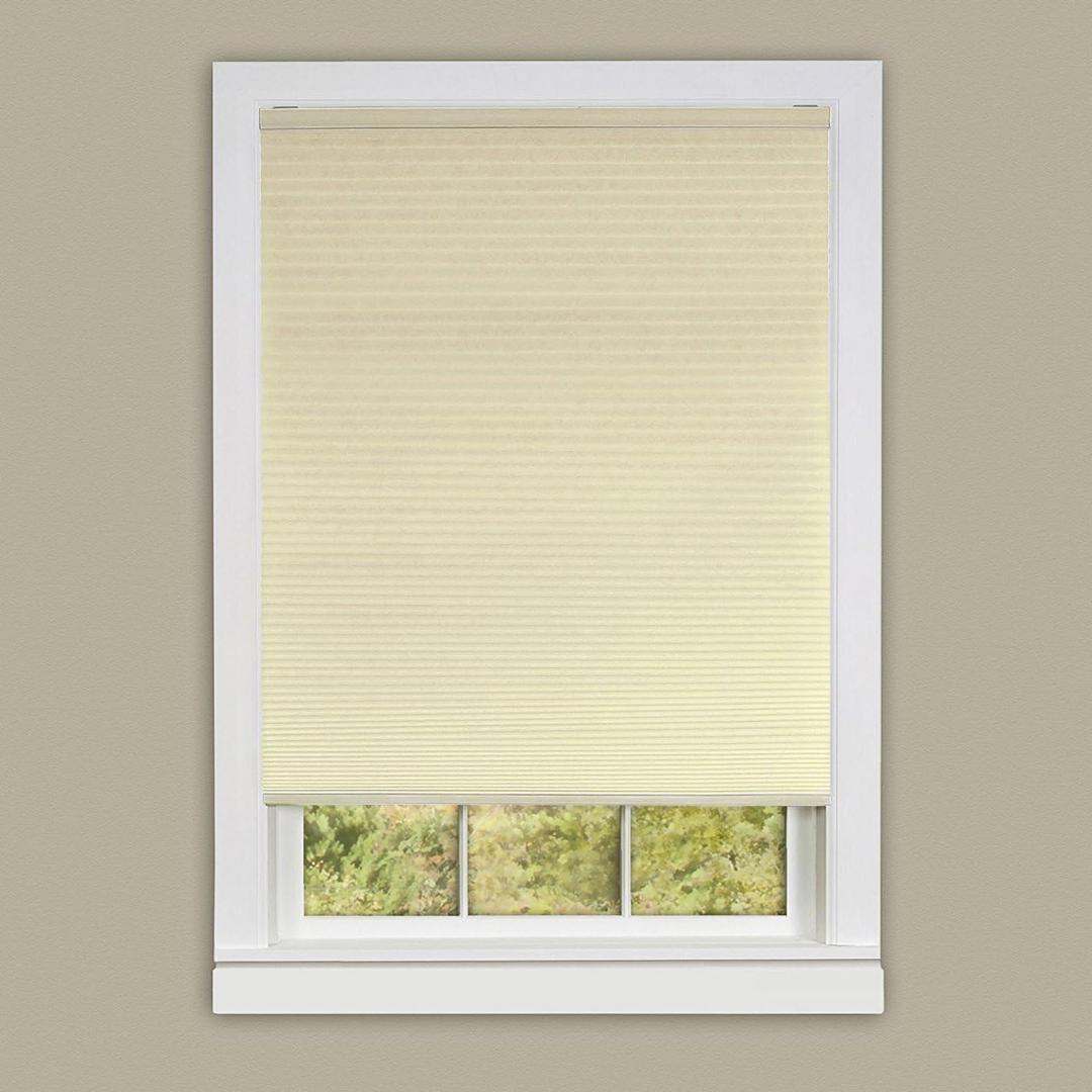 Cordless Honeycomb Cellular Pleated Shade 36x64 - Alabaster