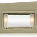 TadaMark Left Driver Side Sun Visor Fit for Honda Accord 2008 2009 2010 2011 2012 2013 2014 2015 2016 2017 Beige with Light Replace # 83280-TA0-A91ZB