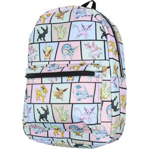 Bioworld Pokemon Backpack Eevee Evolutions Laptop School Travel Backpack Bag 17"