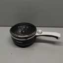 Dezin Hot Pot Electric Upgraded, Non-Stick Saut Pan, Rapid Noodles Electric Pot, 1.5L Mini Portable Hot Pot for Steak, Egg, Fried Rice, Ramen, Oatmeal, Soup with Power Adjustment (Black)