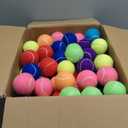 SHYUJAJIE Tennis Balls, 90 Pack Training Tennis Balls Bulk, High Elasticity Practice Tennis for Beginner, Exercise Playing Balls for Pet Dog, 2.58inch