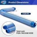 Upgrade Pool Vacuum Hose, 8 Pack Twist Lock Pool Cleaner Hose Replacement