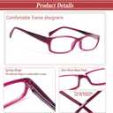 Kerecsen Reading Glasses 5 Pairs Fashion Ladies Readers Spring Hinge with Pattern Print Eyeglasses for Women (Mix Color -9, 1.75)