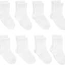 Simple Joys by Carter's Baby Girls' 8-Pack Chenille Socks (0-6 Months, White)