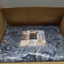 Madison Park Aubrey Reversible Quilted Bedspread Set, Solid Reverse Summer Breathable, Lightweight All Season Bedding Layer, Matching Shams, Bedspread King(120"x118"), Navy 5 Piece