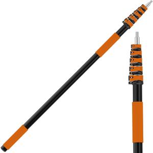AgiiMan 30FT Reach Telescoping Pole - 5 to 24FT Extension Pole, Portable Aluminum Telescoping Rod with Easy Flip Lock, Paint Roller Extension Poles for Paint Dusting, Window Cleaning